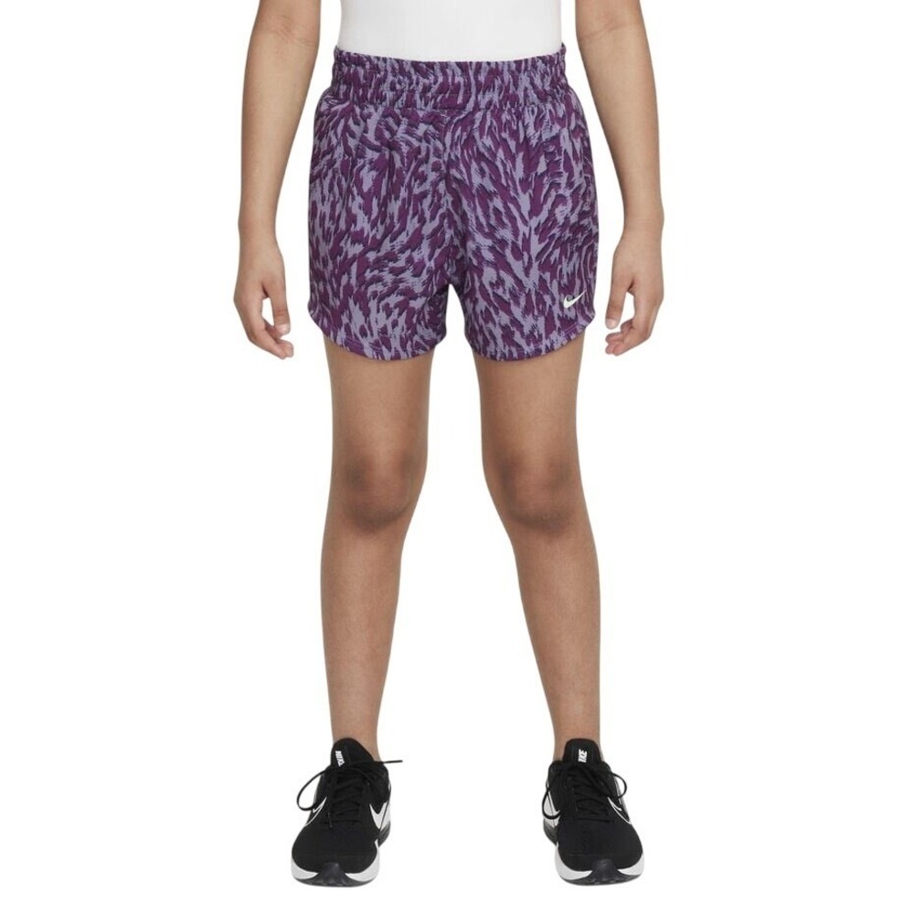 NET Nike One Girls Woven High-Waisted Shorts, Daybreak/Vapour Green, Size XL